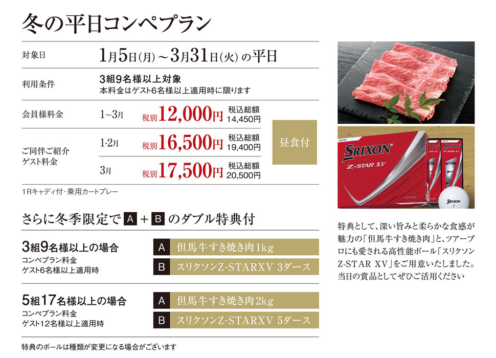 冬のコンペプラン